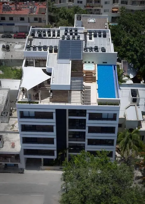 Aparthotel Onebr W Balcony Or Small Studio In Playa Del Carmen, Bbq, Pool Infinite, Whirlpool, Ac, Tv Smart, 200Mb